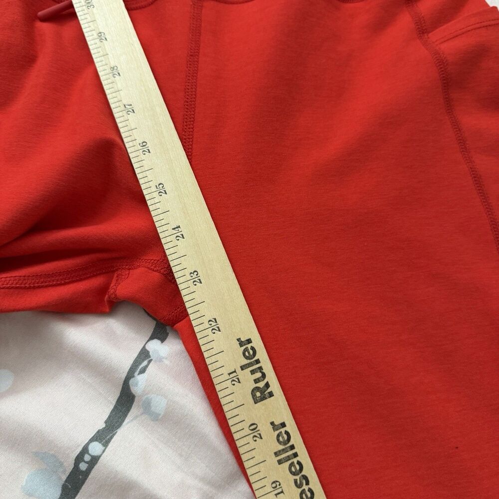 Beyond Yoga Leggings Womens Large Red Spacedye Go Pocket Midi Length High Rise - Picture 8 of 10